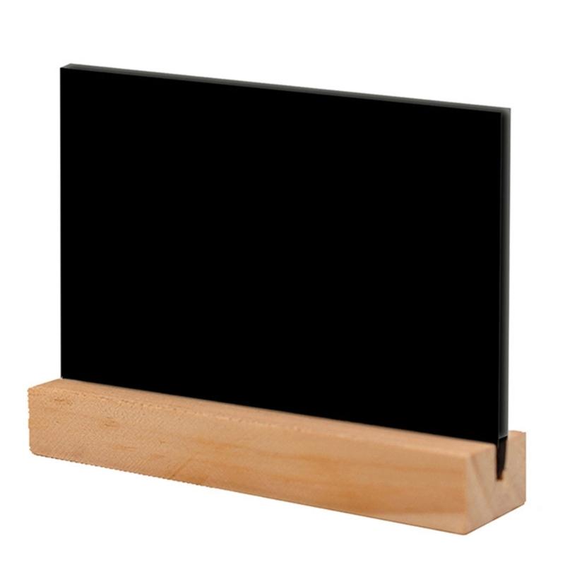10Pcs Small Chalkboards with Wood Stand Double Sided Message Board Sign Table Number Food Sign for Wedding Party