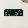12/24H Format Large Digital Clock Date Week Alarm Clock Electronic Dual Alarms  Bedside Table