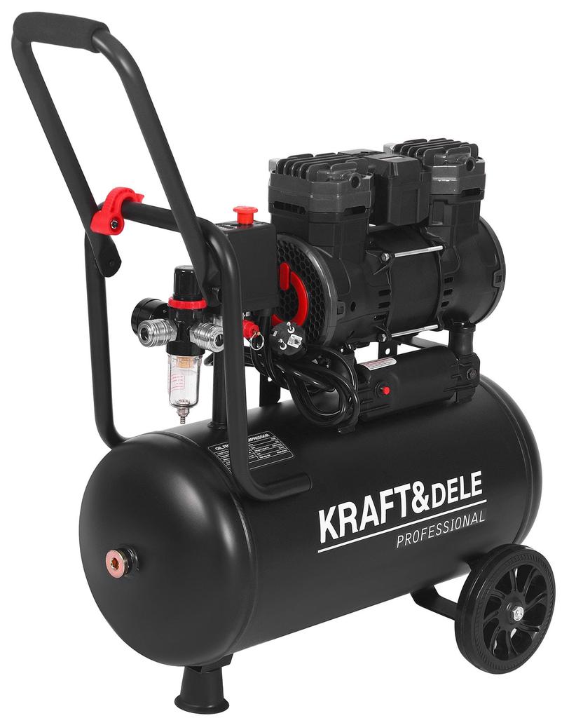 Kompresor Bezolejowy 24L 1450W | Kraft&Dele