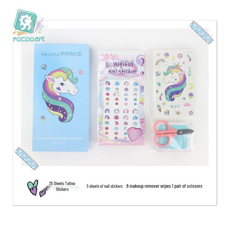 Ruikalong Unicorn Gift Set: Personalized Cartoon Box for Kids Birthdays 183*93*20mm