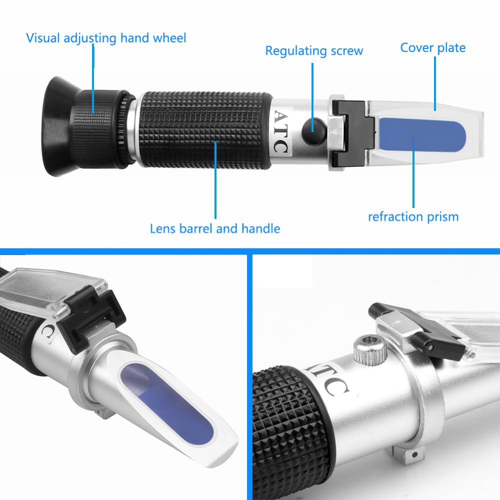 Buy Hand Held Brix Refractometer For Sugar Beer Brix Test Optical 032