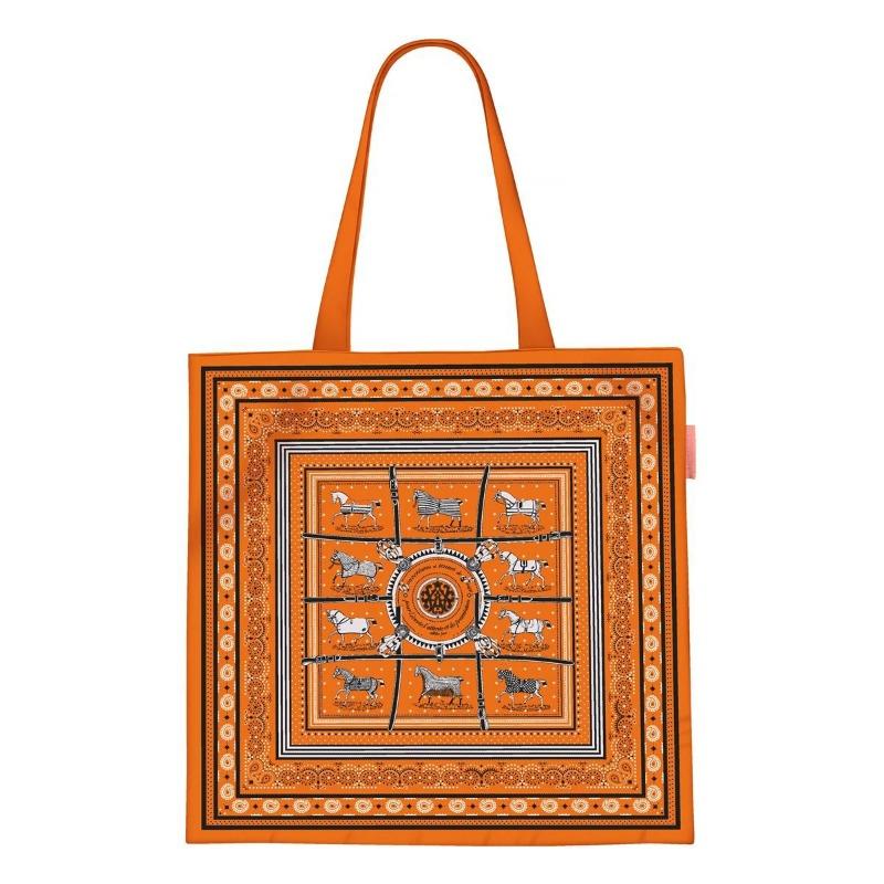 Printed Canvas Bag Women's Hand Bag Large Capacity Student Tutoring Shoulder Bag