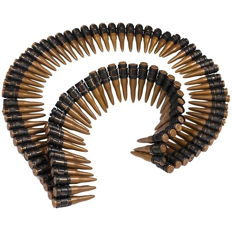 Bullet Belt Gold Die Hard Army Fancy Dress  Party Plastic Bullets