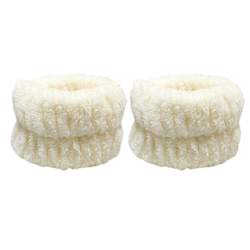 Plush Flannel Absorbent Wristbands & Splash-Proof Headband Set