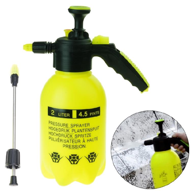 

Hand Held Air Pressure 2L Watering Can with Long Rod Sprayer Car Window Washing 1