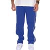 Men's casual sports buttoned trousers men's autumn new loose straight drawstring large size trousers