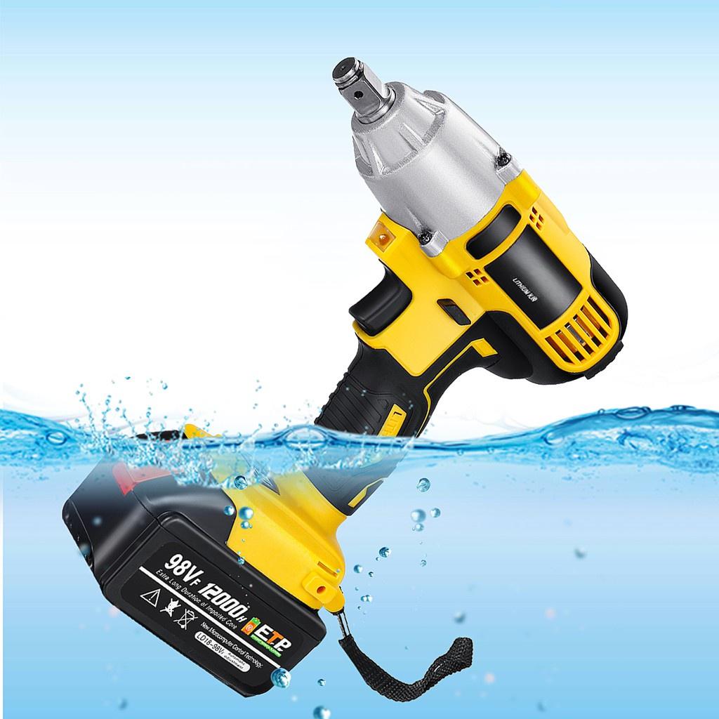 98VF 320NM 12000mAh 110-240V Cordless Electric Impact Wrench Drill Screwdriver