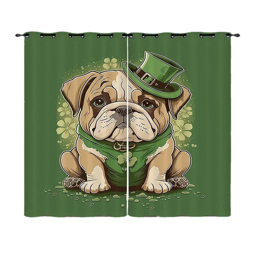 Curtains Santatrick Festival Cuckold Festival Curtains Digital Printing Blackout Curtains No Punching
