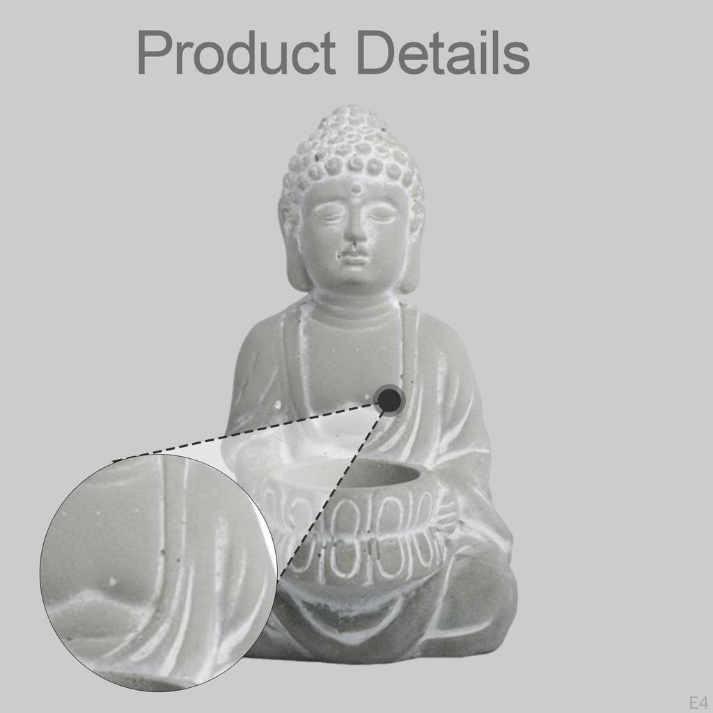 Buddha Flower Pot Original Resin Planter with Drainage Hole And Realistic Appearance for Gift Table