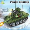 336pcs Military 85 Main Battle Tank Construction Blocks WW2 Army Soldier Figures Bricks Instructive Playthings designed for Children Boys