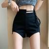 Spicy Girl Slimming Irregular A-line Skirt with Lace-up & Elastic Anti-exposure Shorts