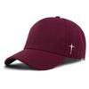 Unisex Simple Cross Water Drop Embroidery Baseball Caps Spring And Autumn Outdoor Adjustable Casual Hat Sunscreen Hat