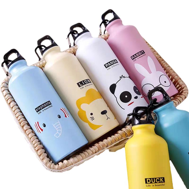 500ml Lovely Animals Creative Gift Outdoor Portable Sports Cycling Camping Hiking Bicycle School Kids Water Bottle Bar Tool