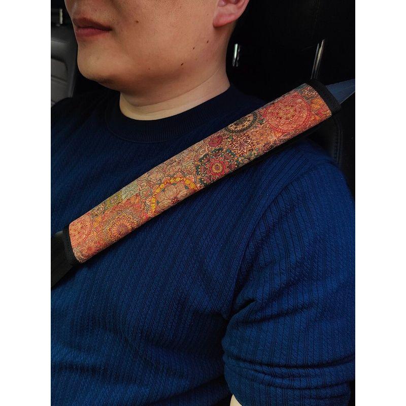 JDM Automobile Seat Belt Shoulder Protector National Style Cartoon Style All Year Round Neutral Long Seat Belt Jacket