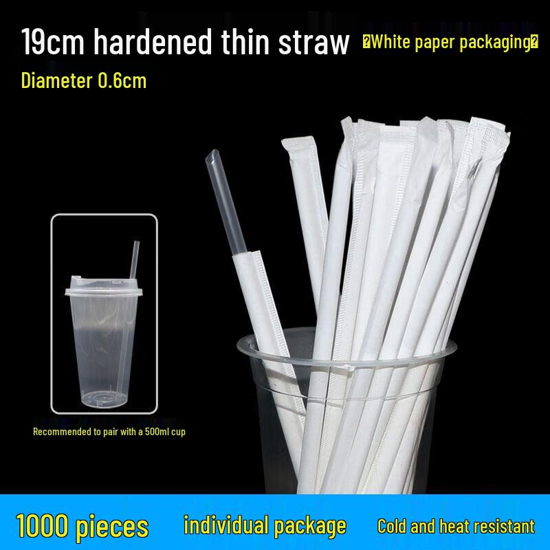 Individually Wrapped Disposable Beverage Straws