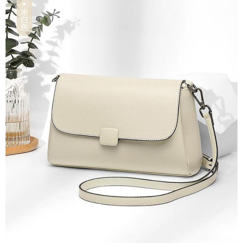

Genuine Leather Women s Single-shoulder Bag, Small Bag, Anti-theft, Special Cowhide Crossbody Bag for Work бежевий