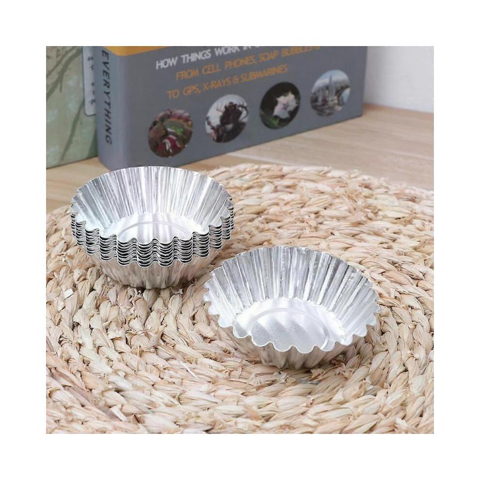 Tart Tins, 10 Pcs Reusable Egg Mold Baking Cups Pastry Muffin Molds for Tarts