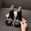 Genuine Leather Girls' Martin Boots - Autumn/Winter 2025 British Style Princess Short Boots.
