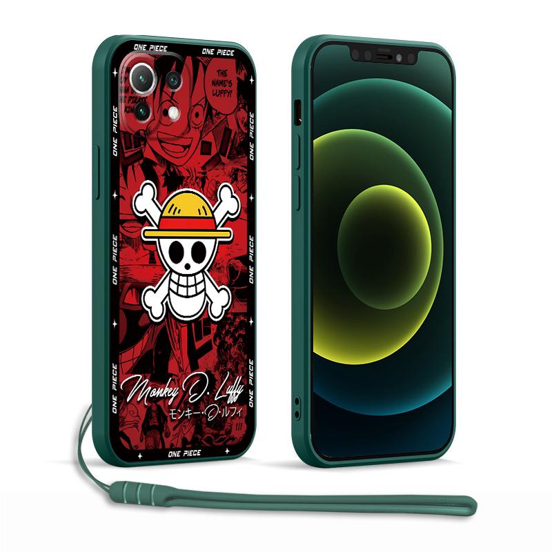 

One Piece Red Green Cool Case for Xiaomi Redmi A3x K60 12C A1 A2 14C 10 9 8 13C K40 Phone Cover Redmi 8