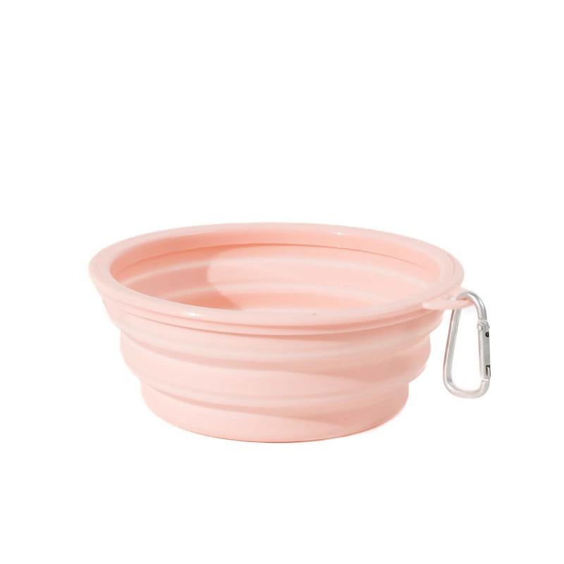 

Outdoor Portable Folding Bowl Dog Food Utensils, Dog Bowls, Dog Food Basins, Pet Supplies Small розовый