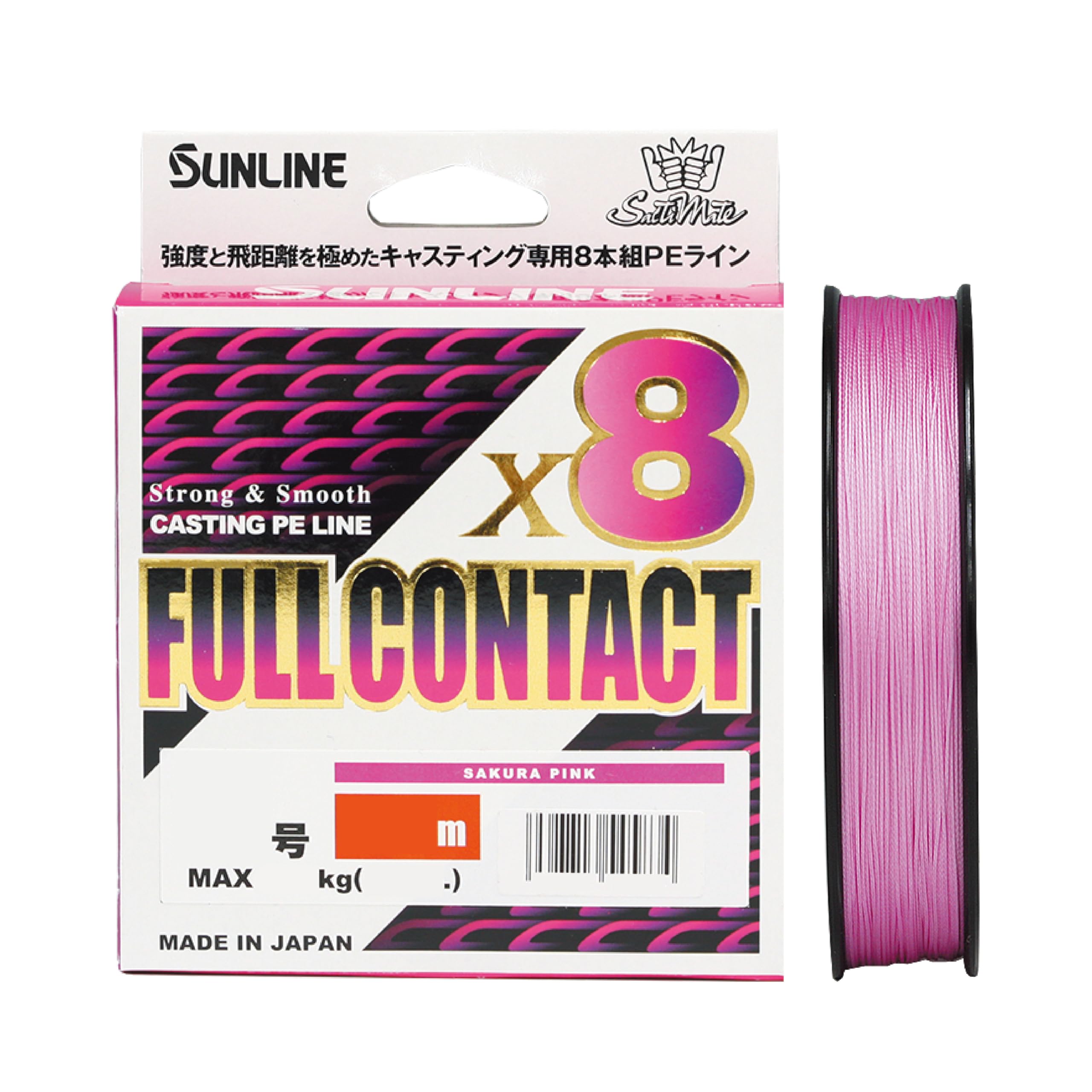SUNLINE Saltimate Full Contact x 8 300m Roll Size 4 (Single Roll)