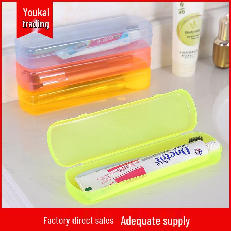 Creative Candy Color Transparent Toothbrush/Pencil Case - Washable & Protective
