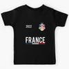France Flag Soccer Jersey Ball French Football T-Shirt Kids T-Shirt
