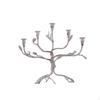 Candelabro de Galho de Árvore Suporte de Vela de Ferro Forjado Branco Desgastado para Interior