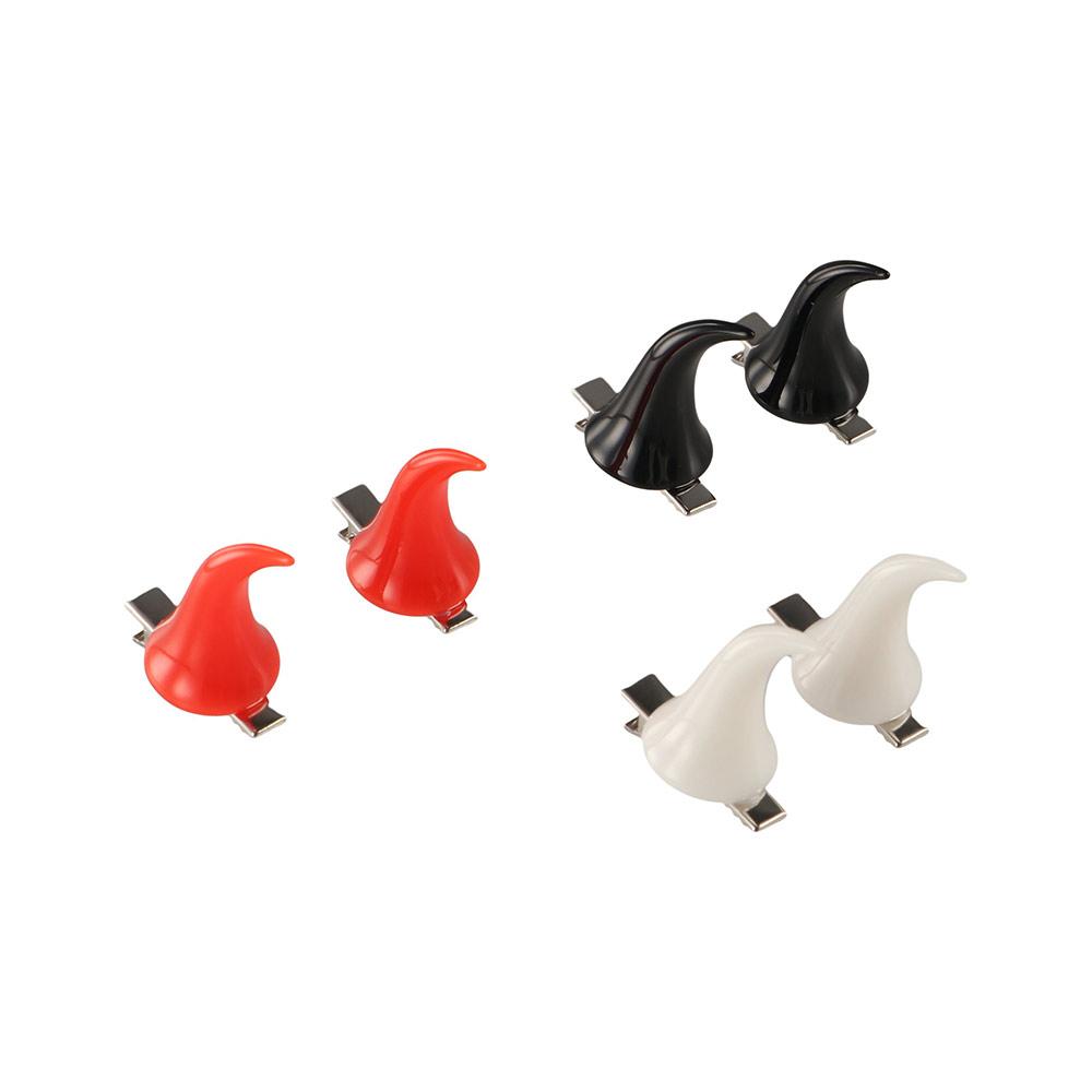 Barrettes Halloween Headwear Duckbill Clip Cosplay Costume Hairpin Devil Horns Hair Clip  Halloween