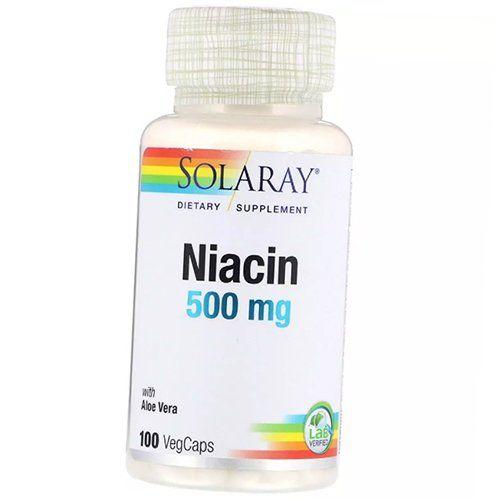 

Niacin, Niacin 500, Solaray 100vegcaps (36411069) 100vcaps