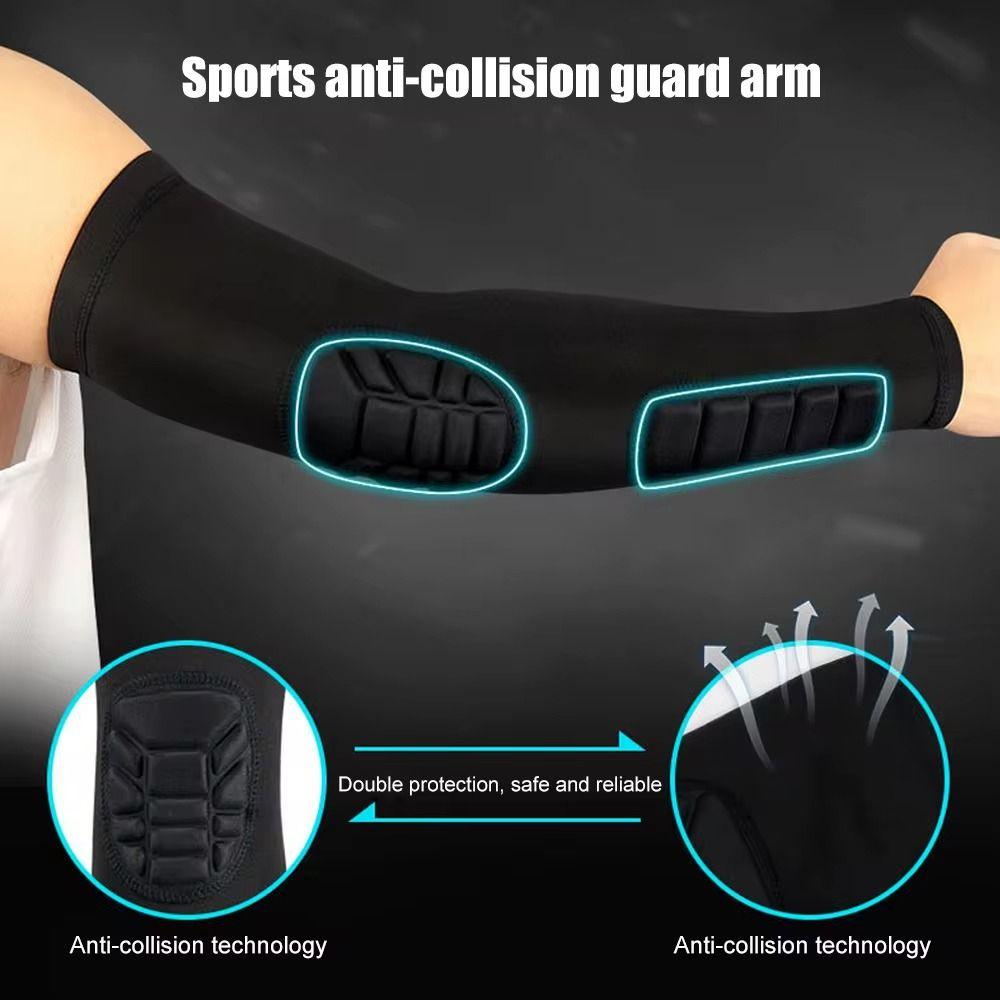 Durable Spandex Elbow Pads Elastic Black White Red Arm Sleeve Breathable Elbow Brace Unisex