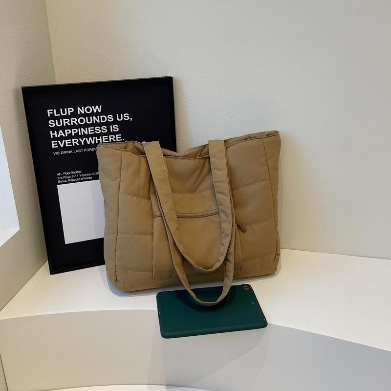 

Новая сумка большой вместимости, высококачественная хлопковая сумка для ношения в руке и на плече, простая сумка-тоут для поездок на работу, женская сумка. хаки