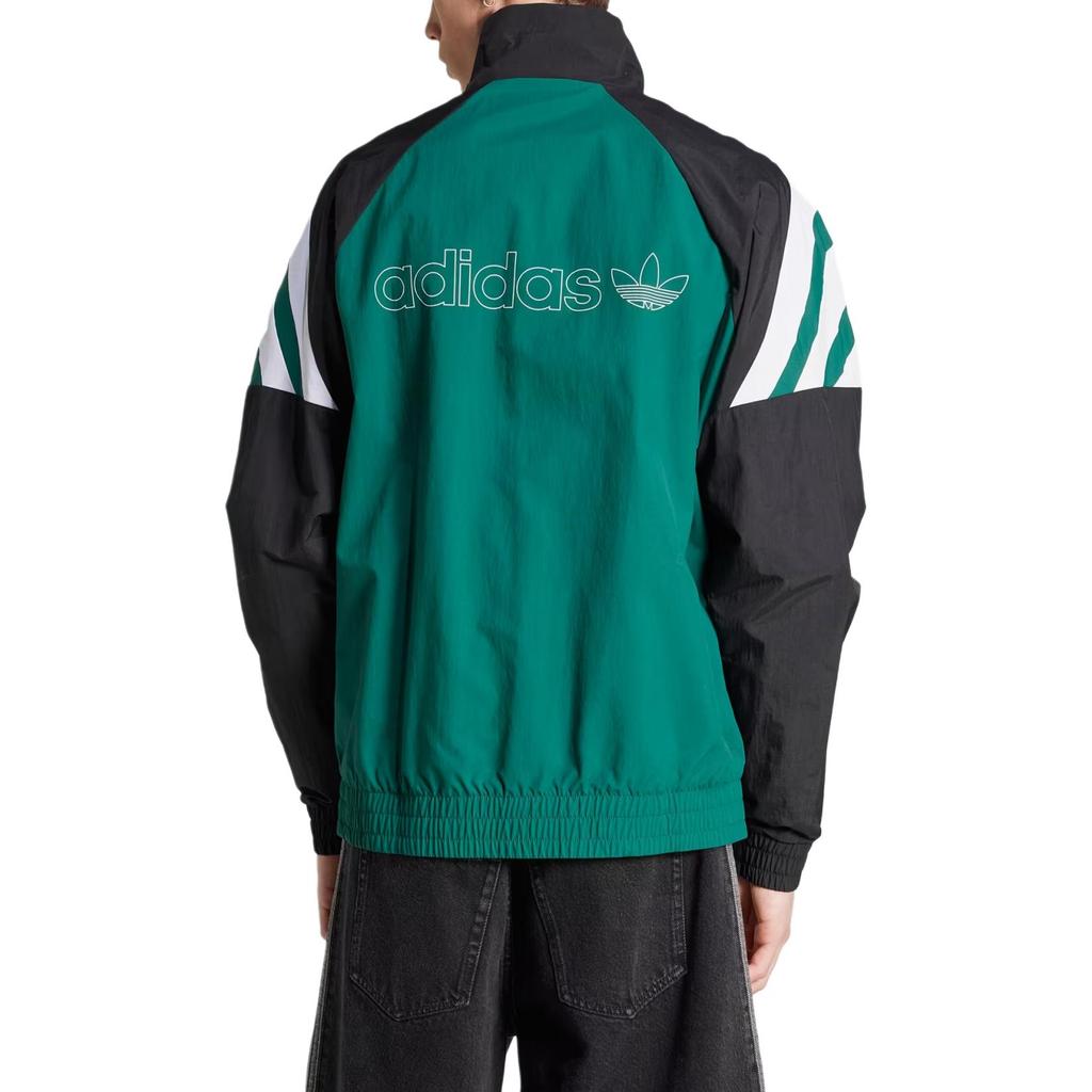 adidas Αρχικό Ανδρικό Μπουφάν Ζακέτα με Φερμουάρ Μακρύ Μανίκι Χαλαρή Εφαρμογή Πράσινο JX3053