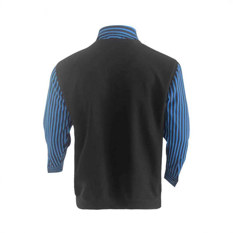 Men Waffle Knit Mock Neck Shirt Collar Long Sleeve Casual Top