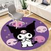 1pc Kuromi, Sanrio Carpet, Round Non-Slip Durable Large Size Office Carpet, Suitable for Office,yy250908004