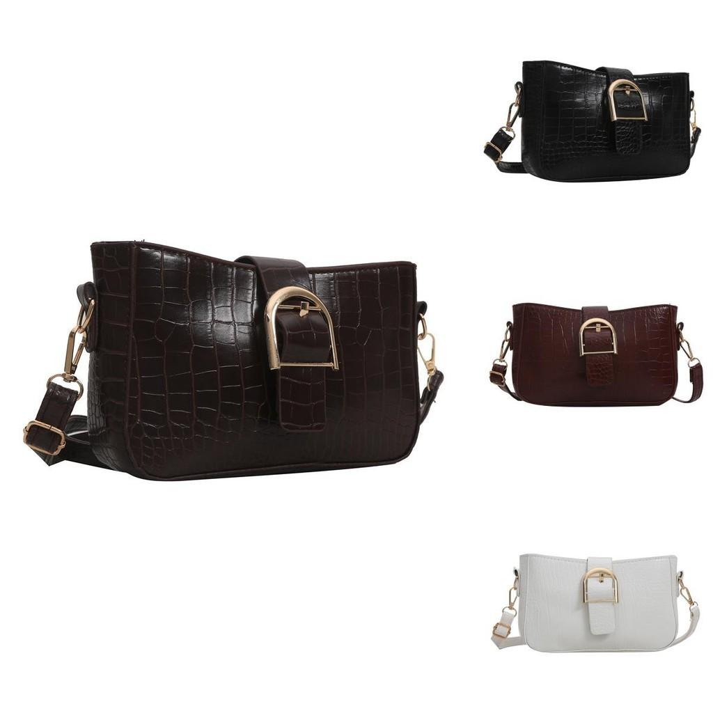 Trendy Pu Small Crossbody Bag For Women With Crocodile Pattern And Elegant Stitching