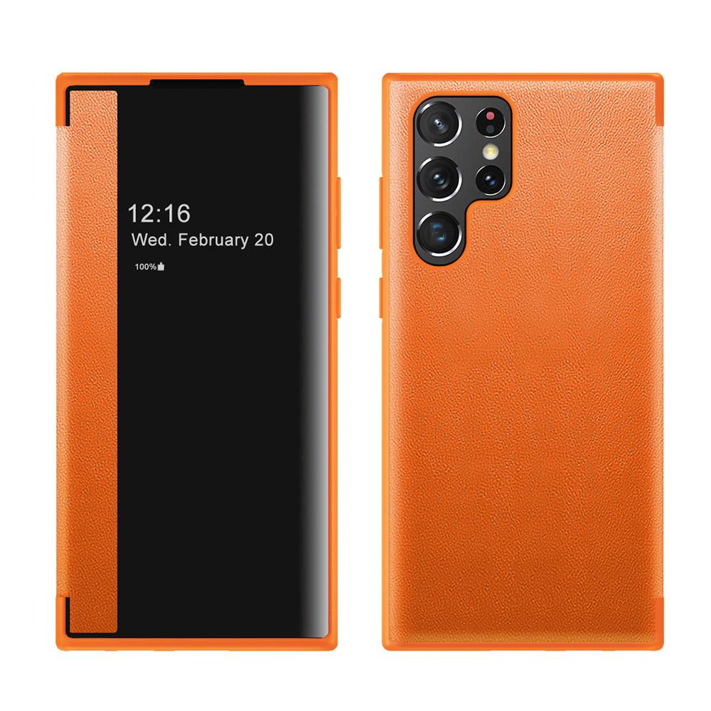 View Flip Cover Lederen Telefoonhoesje Voor Samsung Galaxy S24 S23 S22 Ultra S21 S20 S10 Plus S21FE Note 20 Ultra 10 Schokbestendige Cover For S20