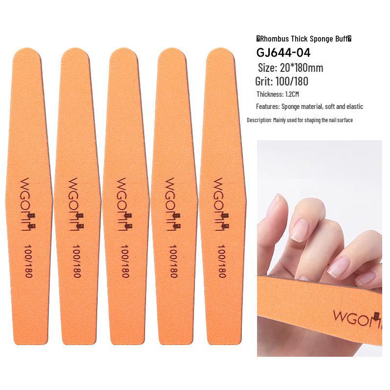 Double-Sided Sponge Nail File & Polishing Strip for Salons