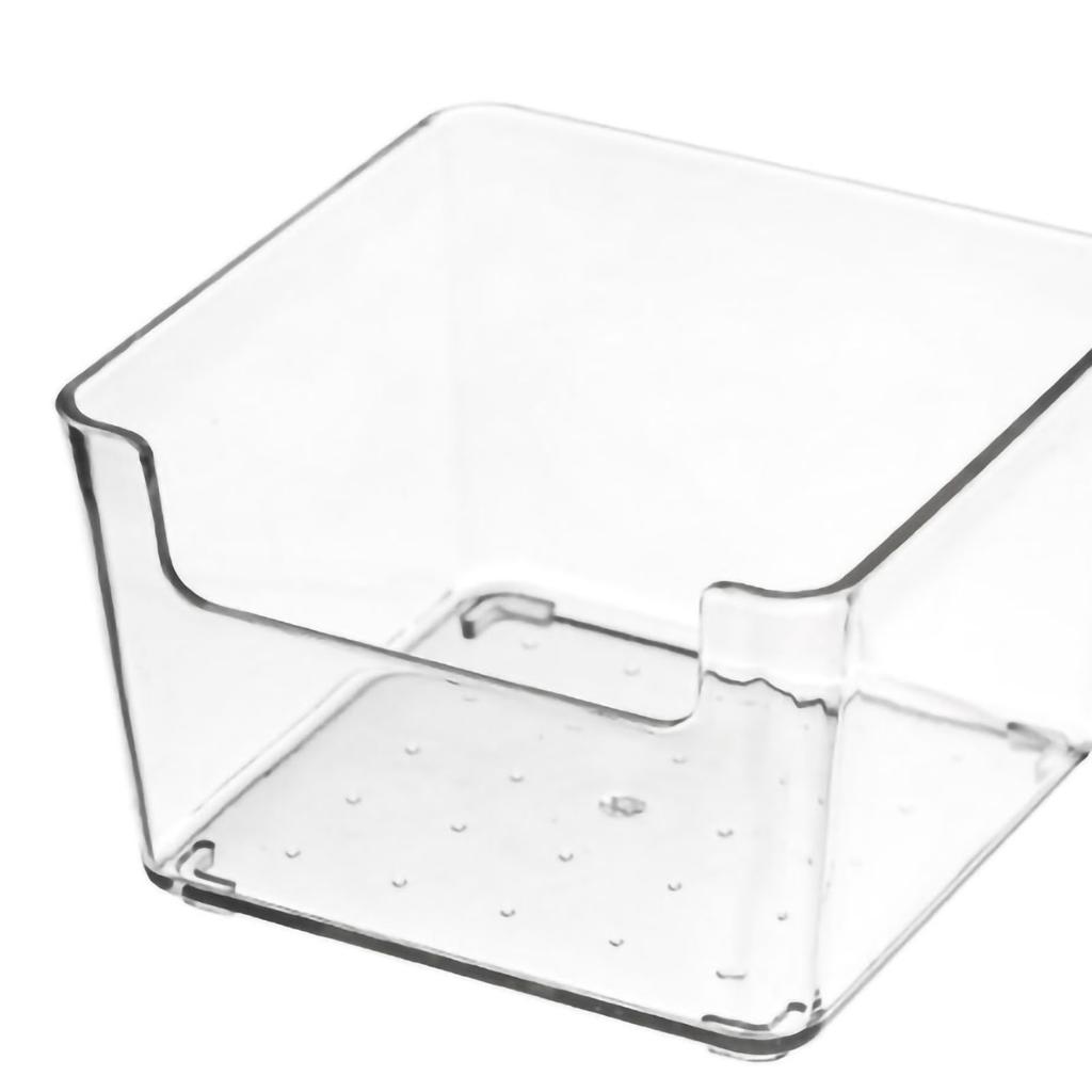 Tăvi de Depozitare pentru Sertare Plastic Transparent Durabil Cutie Divid pentru Depozitare Sertar Bucătărie Mică Pătrată