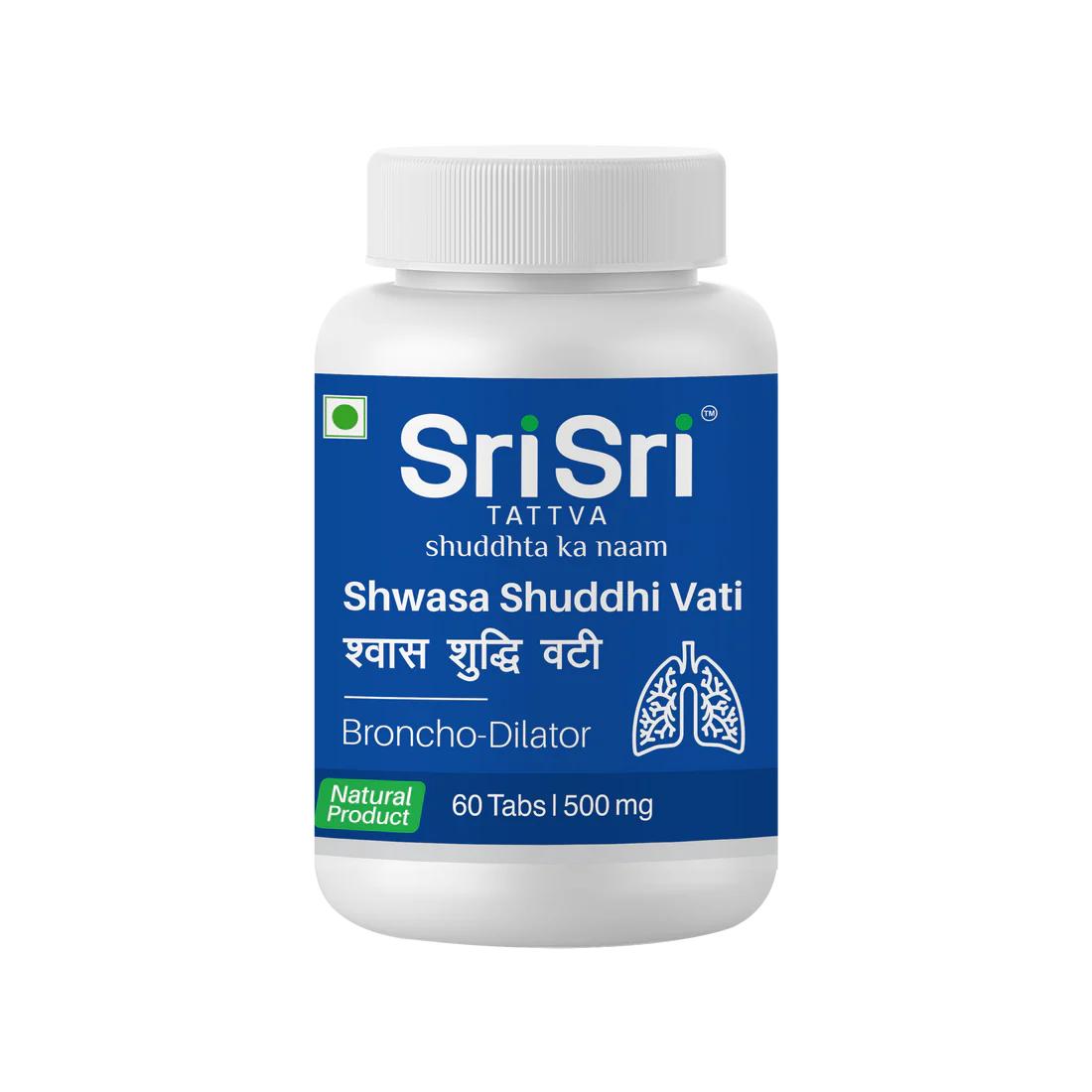 

Shwasa Shuddhi Vati - Broncho Dilator, 60 Tabs | 500 mg Pack = 60 Tabs