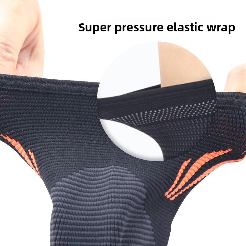Knitted Sports Silicone Ankle Brace Elastic Pressure Ankle Shock Absorption Anti-collision Fixed Support Ankle Brace
