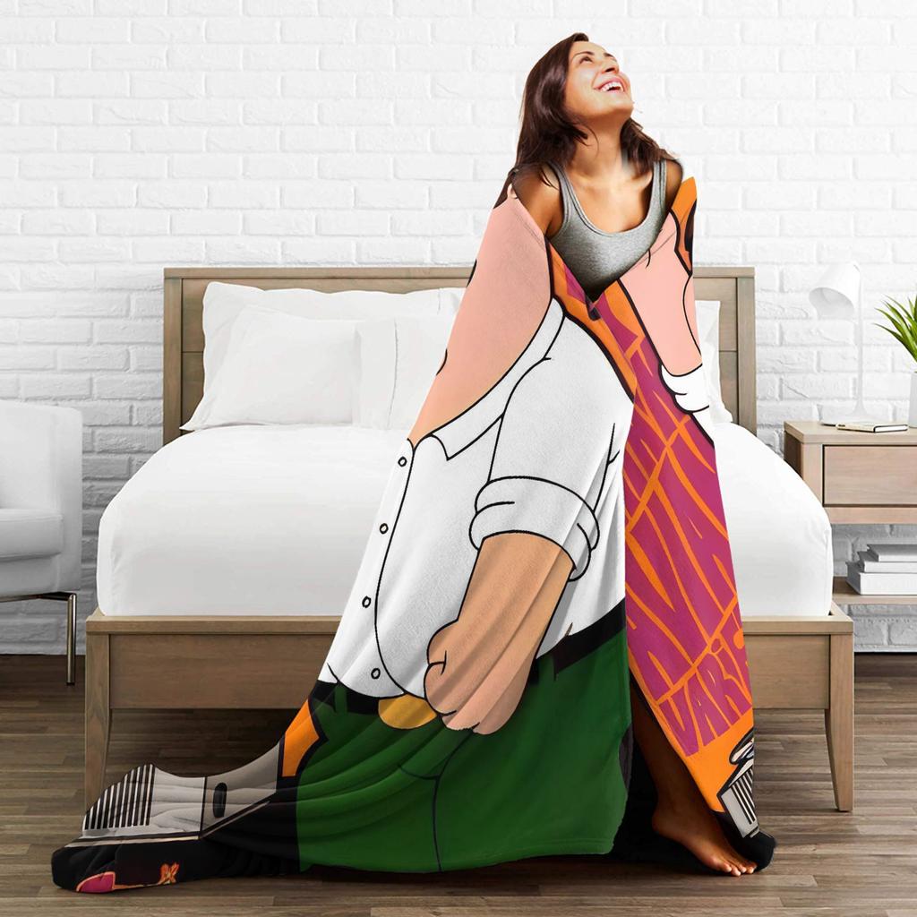 Peter Griffin Flannel Blanket Winter Soft Durable Throw Blanket for Boy Girl Bedroom Fluffy Bedspread Sofa Bed Cover