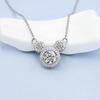 Korean Moissanite Mickey Necklace - Cute Valentine's Day Gift 