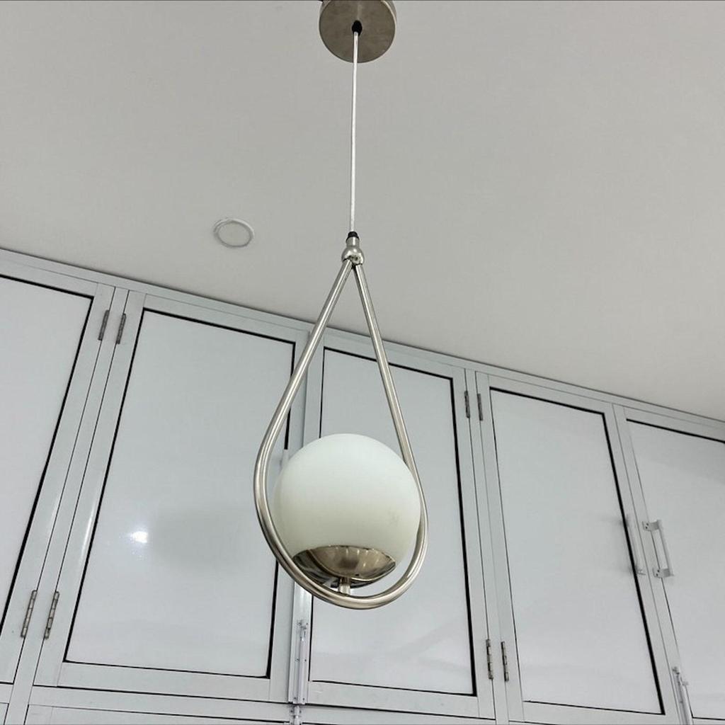 Unique Pendant Lamp, Glass Globe Pendant Lamp, Modern Long Chandelier, Décor Hanging Light, Dining Room Pendant, Decorative