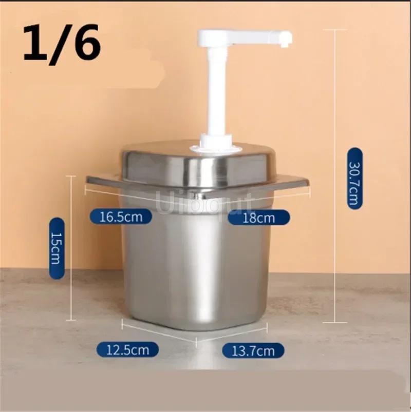 Condiment Pump Dispenser Syrup Fructose Squeeze Bottle Hand Pressed Plastic Sugar Press Sauce Pump Squeeze Milk Tea Shop Bottle