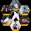 2/6Pairs White Work Gloves for Men Women Non Slip Grip Dots Cotton Gloves for Costume Guard Tuxedo Formal Jewelry Inspection