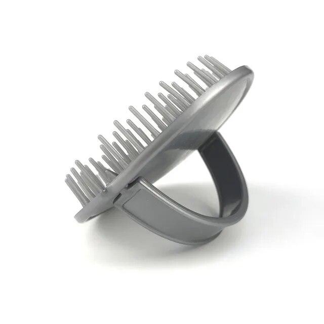 

1 шт. розовая силиконовая головка для мытья тела, уход за волосами, зуд у корней, зуд кожи головы, массажная расческа, щетка для душа, ванна, спа, шампунь против перхоти золотой