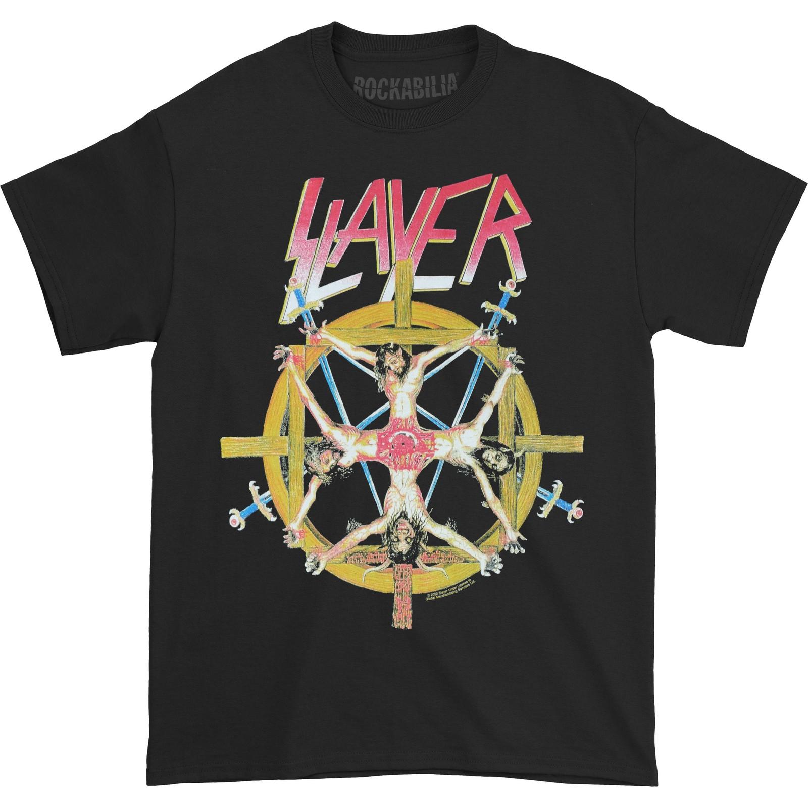 Men s Slayer Christ Wheel T-shirt XXX-Large Black XXXXL