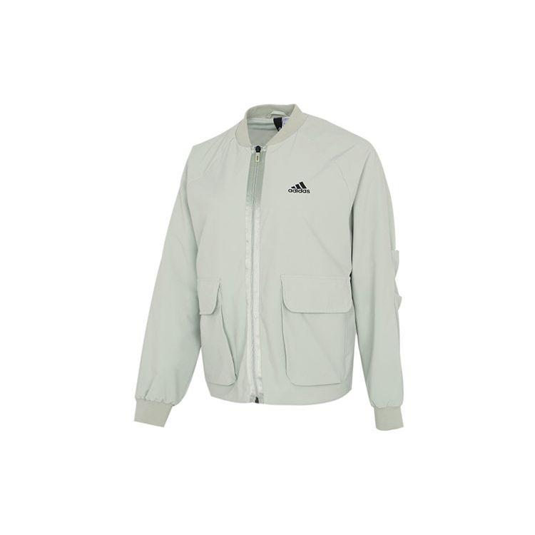 Adidas Tech Bomber Training Woven Flight Jacket Women Jackets Green GP0636 L