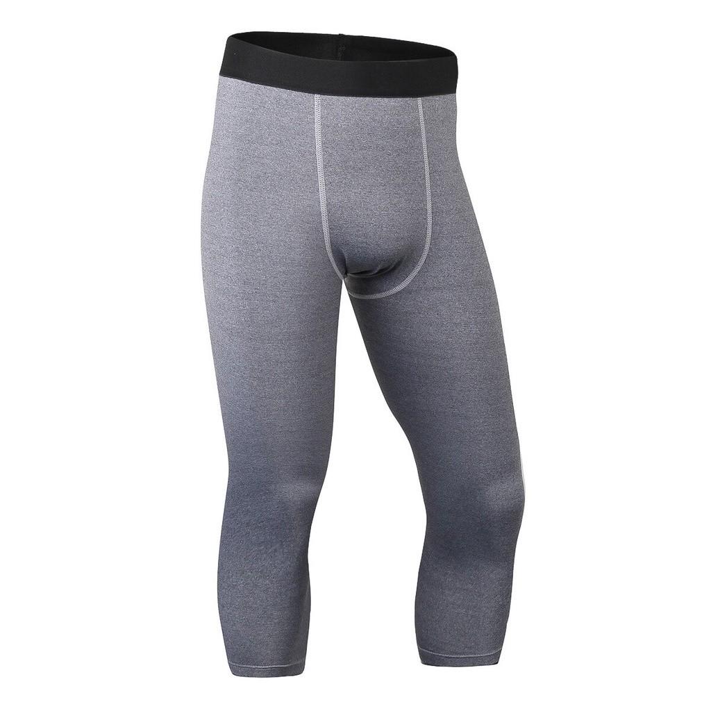 Men's Slim-Fit PRO Capri Pants for Sports Workouts Running